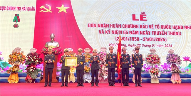 Cục Chính trị Hải quân kỷ niệm 65 năm ngày truyền thống và đón nhận Huân chương bảo vệ Tổ quốc hạng Nhì (22/01/2024)

